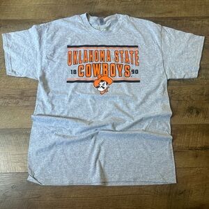 Gray Oklahoma State Cowboys T-Shirt